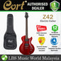 Cort Z42 Cutaway Mahogany Dynamite Active HH Pickup Trans Red Electric Guitar (Z 42)