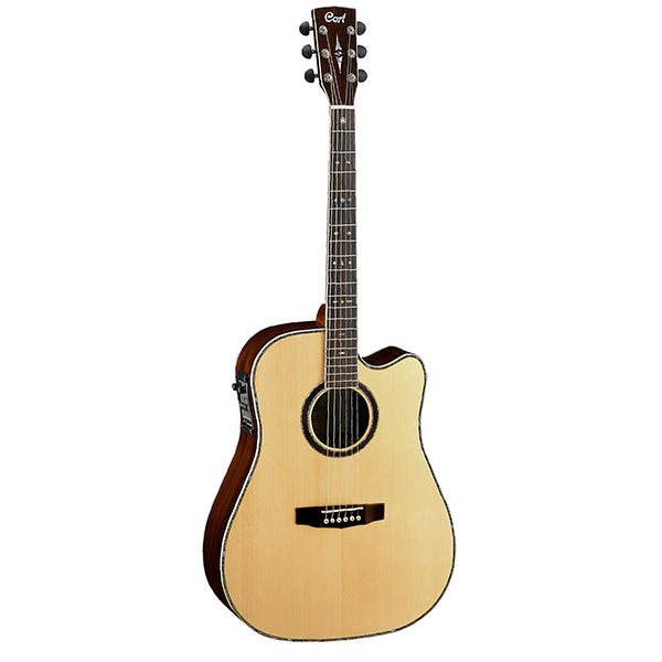 Cort MR730FX Dreadnought Cutaway Solid Sitka Spruce Top Acoustic Guitar with Pickup (MR730 FX)