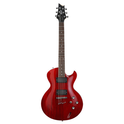 Cort Z42 Cutaway Mahogany Dynamite Active HH Pickup Trans Red Electric Guitar (Z 42)