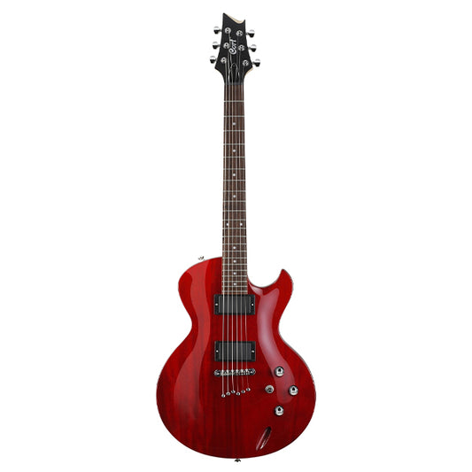 Cort Z42 Cutaway Mahogany Dynamite Active HH Pickup Trans Red Electric Guitar (Z 42)