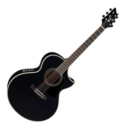 Cort NDX20 NDX Body Solid Sitka Spruce Top Acoustic Guitar with Pickup Black (NDX 20)
