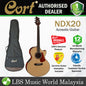 Cort NDX20 NDX Body Solid Sitka Spruce Top Acoustic Guitar with Pickup Natural (NDX 20)