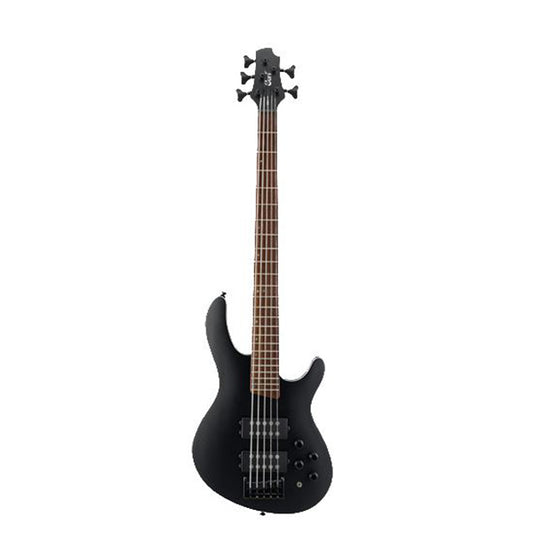 Cort C5H 5 String Double Cutaway Bolt On Mahogany Body Black Electric Bass Guitar (C 5H)