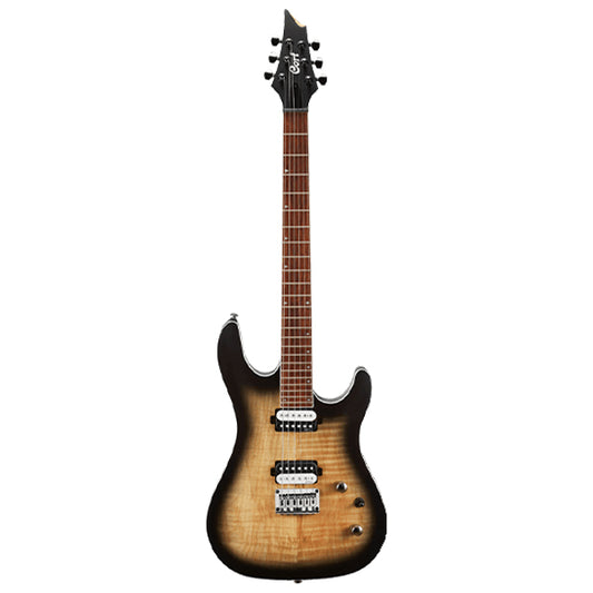 Cort KX300 Double Cutaway Spalted Maple Mahogany HH Pickup Raw Burst Electric Guitar (KX 300)