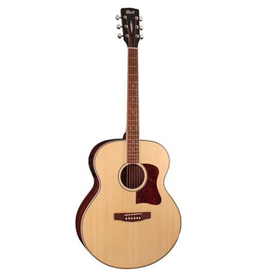 Cort CJ-MEDX Jumbo Spruce Top Acoustic Guitar Natural (CJMEDX CJ MEDX)