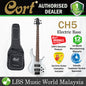 Cort C5H 5 String Double Cutaway Bolt On Mahogany Body White Pearl Electric Bass Guitar (C 5H)