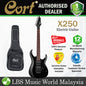 Cort X250 Double Cutaway Bolt On Meranti HSH Pickup Black Electric Guitar (X 250)