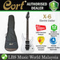 [Discontinued] Cort X-6 Basswood Bolt On HSH Pickup Electric Guitar White (X6 X 6)