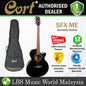 Cort SFX-ME Slim Body Depth Spruce Top Acoustic Guitar with Pickup Black Satin (SFXME SFX ME)