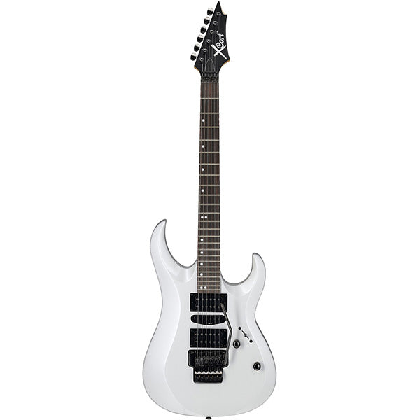 [Discontinued] Cort X-6 Basswood Bolt On HSH Pickup Electric Guitar White (X6 X 6)