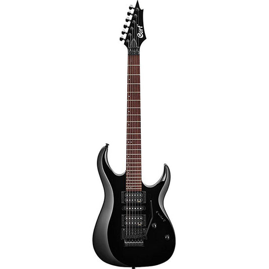 Cort X250 Double Cutaway Bolt On Meranti HSH Pickup Black Electric Guitar (X 250)