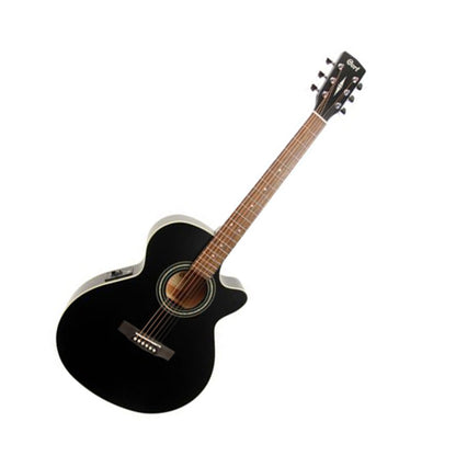 Cort SFX-ME Slim Body Depth Spruce Top Acoustic Guitar with Pickup Black Satin (SFXME SFX ME)