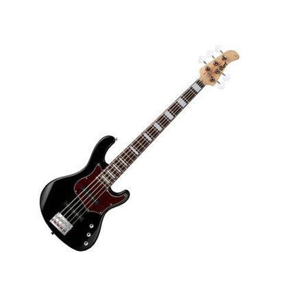 Cort GB35J 5 String Double Cutaway Bolt On Agathis Electric Bass Guitar Black (GB35 J)