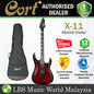 [Discontinued] Cort X-11 Basswood Bolt On Flamed Maple Top HSH Pickup Electric Guitar Black Cherry Sunburst (X11 X 11)