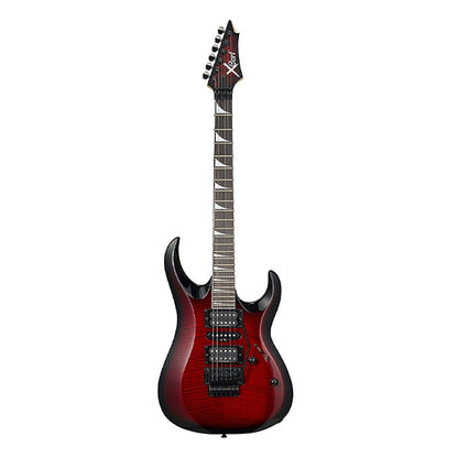 [Discontinued] Cort X-11 Basswood Bolt On Flamed Maple Top HSH Pickup Electric Guitar Black Cherry Sunburst (X11 X 11)