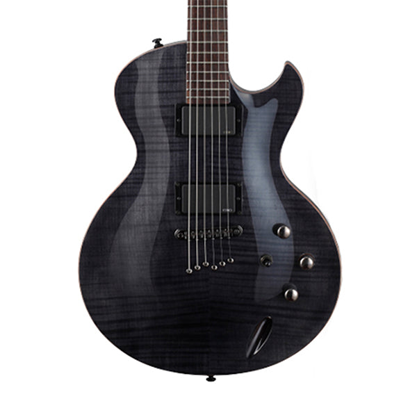 [Discontinued] Cort Z-Custom 2 Single Cutaway Cutaway Set In Mahogany HH Pickup Trans Black Electric Guitar