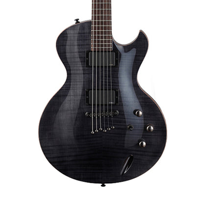 [Discontinued] Cort Z-Custom 2 Single Cutaway Cutaway Set In Mahogany HH Pickup Trans Black Electric Guitar