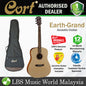 Cort Earth-Grand Dreadnought Solid Sitka Spruce Top Acoustic Guitar with Bag (EarthGrand Earth Grand)