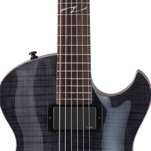 [Discontinued] Cort Z-Custom 2 Single Cutaway Cutaway Set In Mahogany HH Pickup Trans Black Electric Guitar