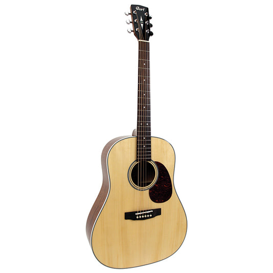 Cort Earth300SSF Dreadnought solid Adirondack spruce Top Acoustic Guitar with Pickup Natural (Earth 300SSF)