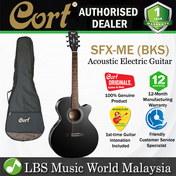 Cort SFX-ME Slim Body Depth Spruce Top Acoustic Guitar with Pickup - Open Pore (SFXME SFX ME)