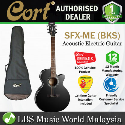 Cort SFX-ME Slim Body Depth Spruce Top Acoustic Guitar with Pickup - Open Pore (SFXME SFX ME)