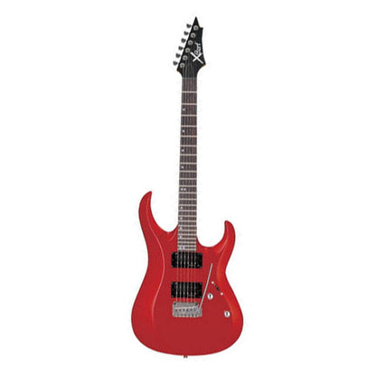 [Discontinued] Cort X-4 Double Cutaway Bolt On Basswood Tremolo HHS  Pickup Red Metallic Electric Guitar (X4 X 4)
