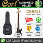 Cort GB55JJ 5 String Double Cutaway Bolt On Alder Electric Bass Guitar Olympic White (GB55 JJ)