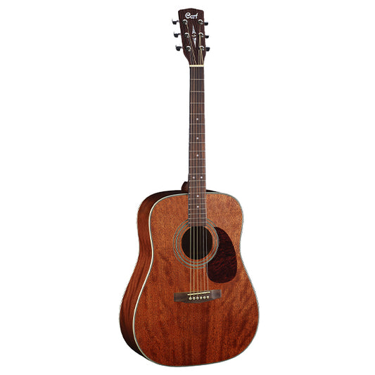Cort Earth70MH Dreadnought Solid African Mahogany Top Acoustic Guitar (Earth70 MH)