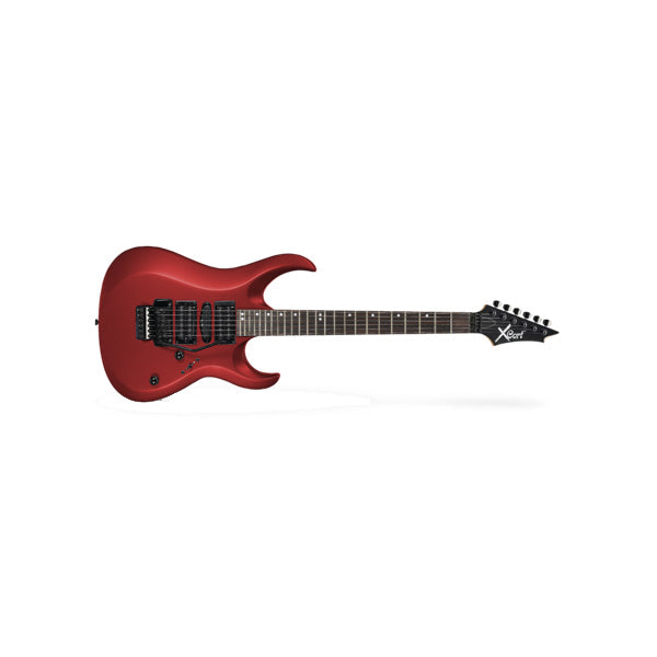 [Discontinued] Cort X-6 Basswood Bolt On HSH Pickup Electric Guitar Red Metallic Satin (X6 X 6)