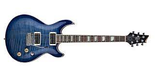 Cort M600 T Double Cutaway Set In Mahogany with Flamed Maple Top Bright Blue Electric Guitar (M600T)