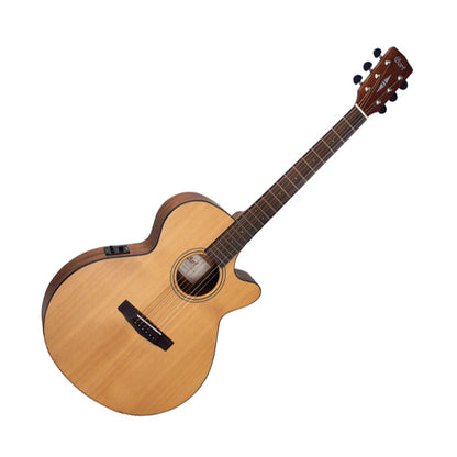 Cort SFX1F Slim Body Depth Solid Spruce Top Acoustic Guitar With Pickup Satin (SFX 1F)