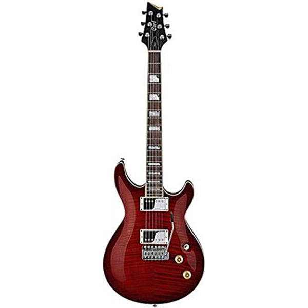 Cort コルト M600T エレキギター 赤 レッド 杢目 フレイムメイプル Cort M600 T Double Cutaway Set In Mahogany with Flamed Maple Top