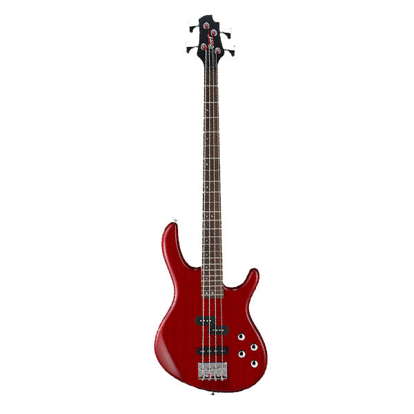 Cort Action Bass Plus 4 String Double Cutaway Bolt On Poplar Red Electric Bass Guitar