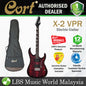 [Discontinued] Cort X-2 Cutaway Rosewood Freatboad Snakeskin Viper Red Viper HH Pickup Electric Guitar (X2 X 2)