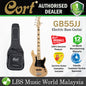 Cort GB55JJ 5 String Double Cutaway Bolt On Swamp Ash Electric Bass Guitar Natural (GB55 JJ)
