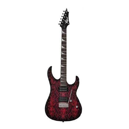 [Discontinued] Cort X-2 Cutaway Rosewood Freatboad Snakeskin Viper Red Viper HH Pickup Electric Guitar (X2 X 2)