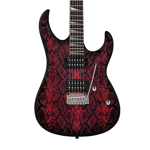 [Discontinued] Cort X-2 Cutaway Rosewood Freatboad Snakeskin Viper Red Viper HH Pickup Electric Guitar (X2 X 2)
