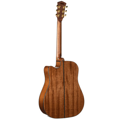 Cort Gold-DC6 Cutaway Torrefied Solid Sitka Spruce Natural Gloss Acoustic Electric with Bag (GoldDC6 Gold DC6)