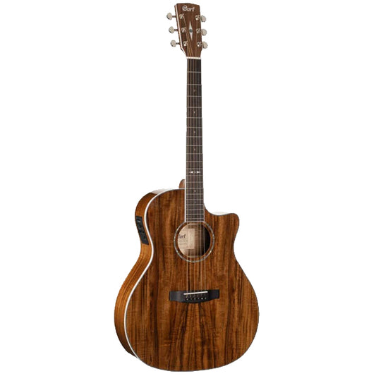 Cort GA5F-Koa Cutaway Grand Auditorium  Solid Sitka Spruce Acoustic Electric Guitar (GA5F)