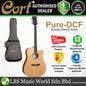 Cort Pure-DCF Dreadnought Cutaway Solid Sitka Spruce Top Acoustic Electric Guitar (PureDCF Pure DCF)