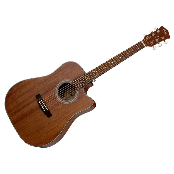 Cort Pure-DCMF Dreadnought Cutaway Solid Mahogany Top Acoustic Electric Guitar
