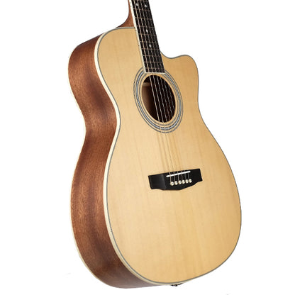 Cort Pure-OCF OM CutawaySolid Sitka Spruce Top Acoustic Electric Guitar (PureOCF)