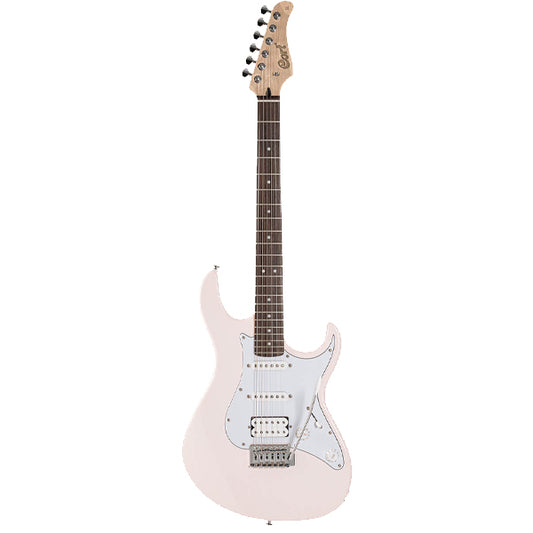 Cort G200SP Poplar Body HSS Pickup with Tremolo Electric Guitar - Pastel Pink (G200 SP)