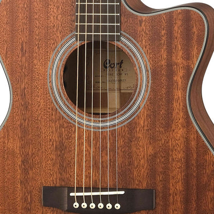 Cort Pure-OCMF OM Cutaway Solid Mahogany Acoustic Electric Guitar (PureOCMF)