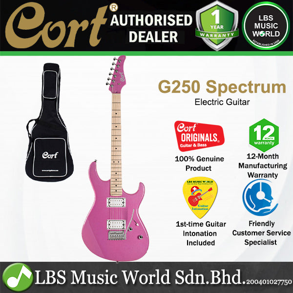 Cort G250 Spectrum Basswood Body HH Pickup Sparkling Metallic Electric Guitar (G250S)