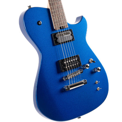 Cort MBM-2H META Series Basswood Body with Sustainiac Pickup Electric Guitar - Meta Blue (MBM2H BBE)