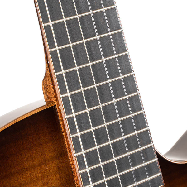 Cort Sunset Nylectric DLX Mahogany Boday  Flamed Maple Veneer Top Electric Electric Classical Guitar - Tobacco Sunburst