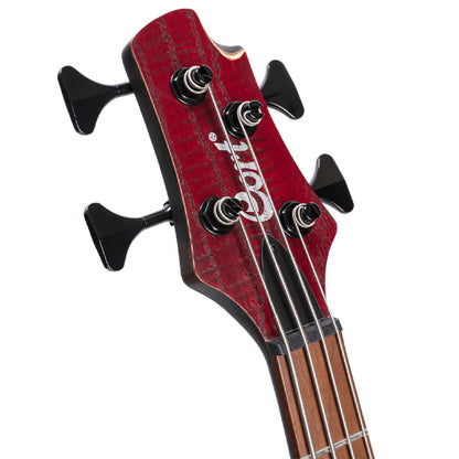 Cort B4 Element 4 String Artisan Series Mahogany Body Ash Top with MK-1 Pickups Electric Bass Guitar