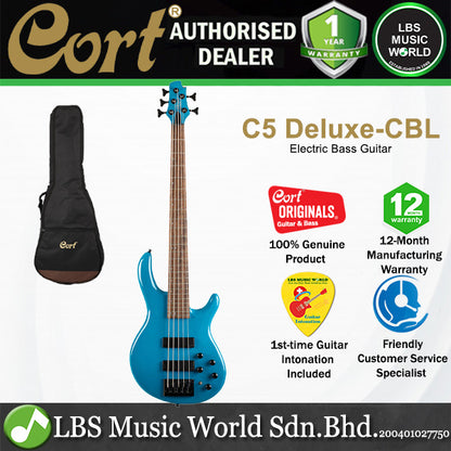 Cort C5 Deluxe Artisan Series 5 String Poplar Body Electric Bass Guitar